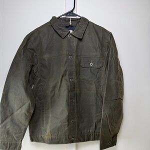 NWT- Flint and Tinder Waxed Trucker Jacket- Moss (Green) Size XL